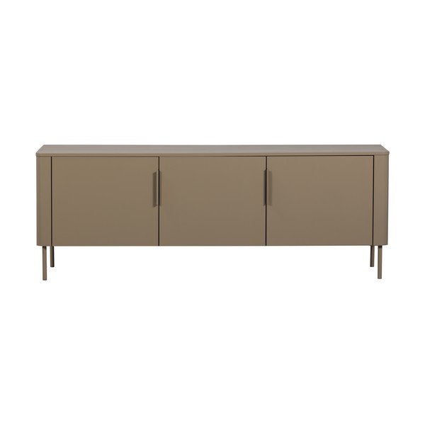 Taupe spalvos TV spintelė iš pušies masyvo 154x56x44 cm Gunnar – WOOOD