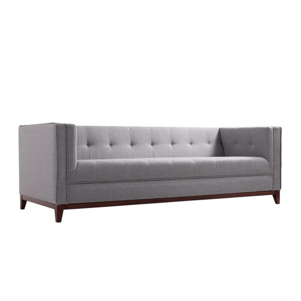 Pilka trijų vietų sofa Individualizuota forma pagal Tomą