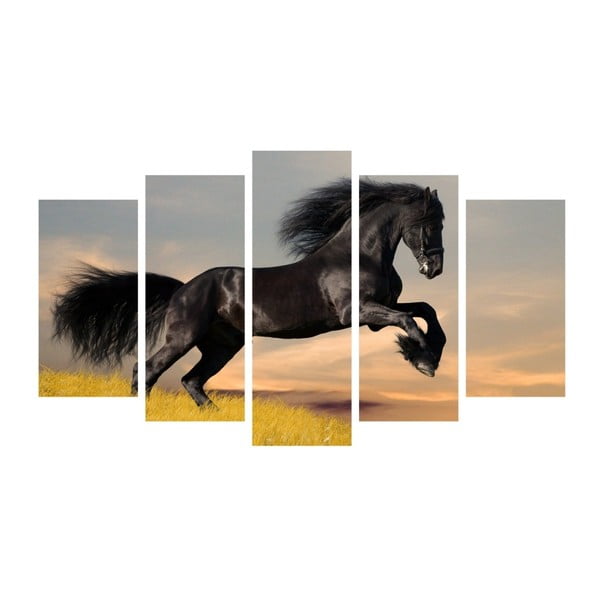 Insigne Arklio formos kelių dalių paveikslas, 102 x 60 cm