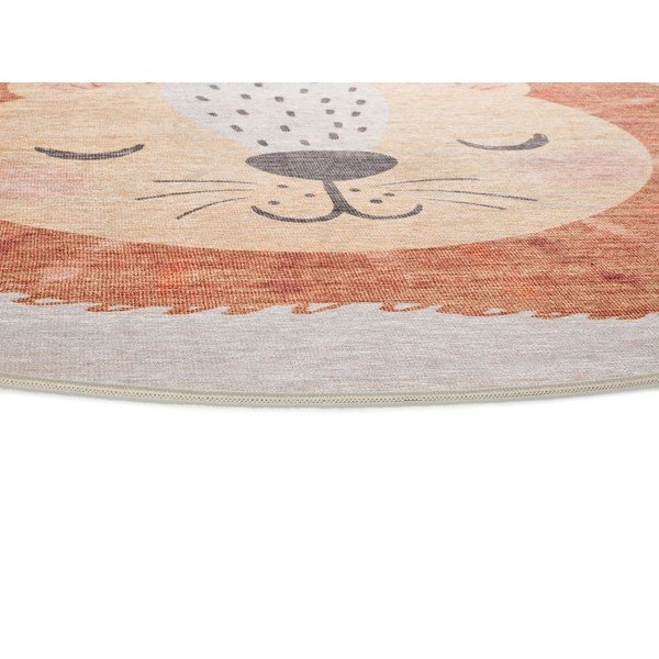 Skalbiamas vaikiškas kilimas oranžinės spalvos/kreminės spalvos ø120 cm Candy – Universal-image-2