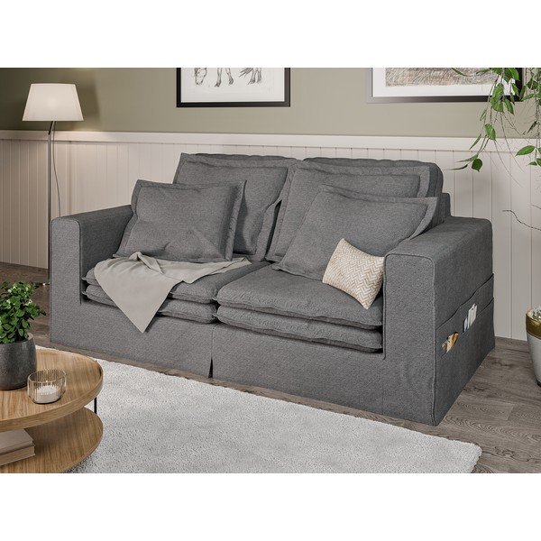 Pilkos spalvos sofa 196 cm Nora – Ropez-image-3