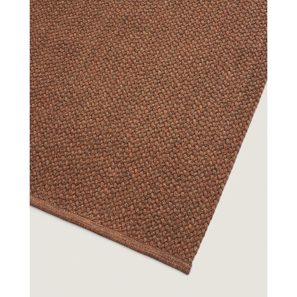 Terakotos spalvos iš perdirbto pluošto lauko ir vidaus kilimas 160x230 cm Despas – Kave Home-image-4