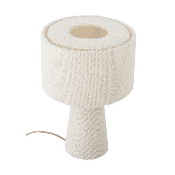 Baltos spalvos stalinis šviestuvas (aukštis 30 cm) su tekstiliniu gaubtu Emmie – Bloomingville-image-4