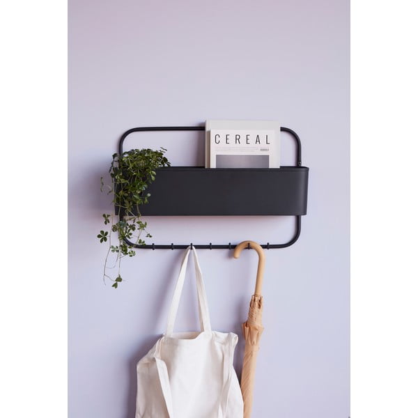 Plieninė sieninė kabykla su daiktadėže Hübsch Keep-image-1