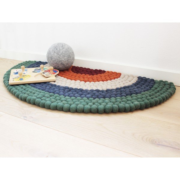 Kilimas vaikams Wooldot Ball Rugs Rainbow Green-image-2