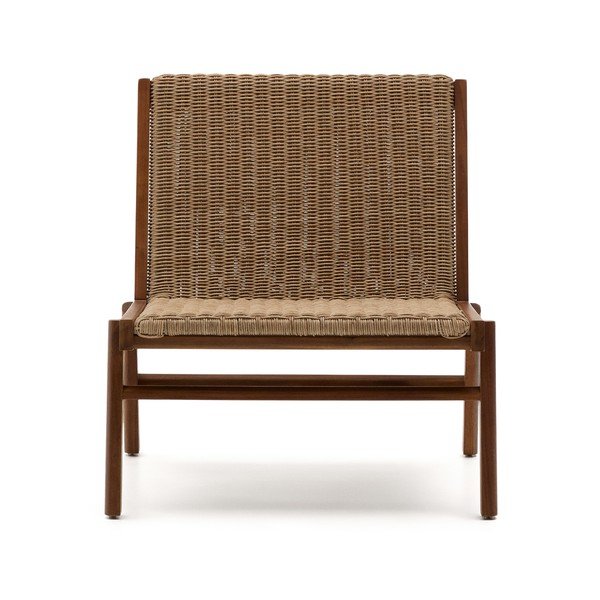 Natūralios spalvos medžio masyvo sodo krėslas Itani – Kave Home-image-4