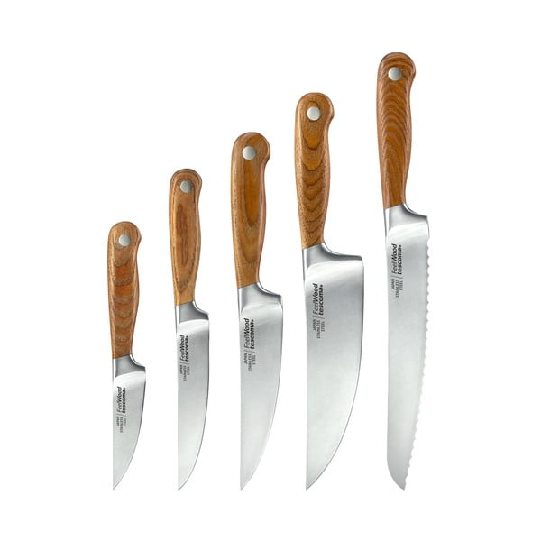 Peilių komplektas su stovu 5 vnt. Feelwood – Tescoma-image-1