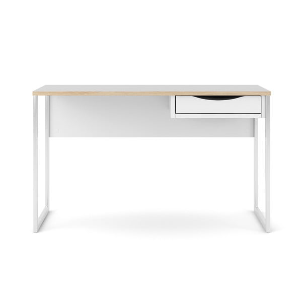 Baltas darbo stalas Tvilum Function Plus, 130 x 48 cm