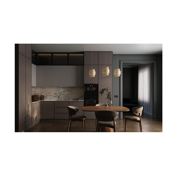 Kabantis šviestuvas natūralios spalvos su rotango gaubtu/su tekstiliniu gaubtu Abra 2 – GTV-image-1