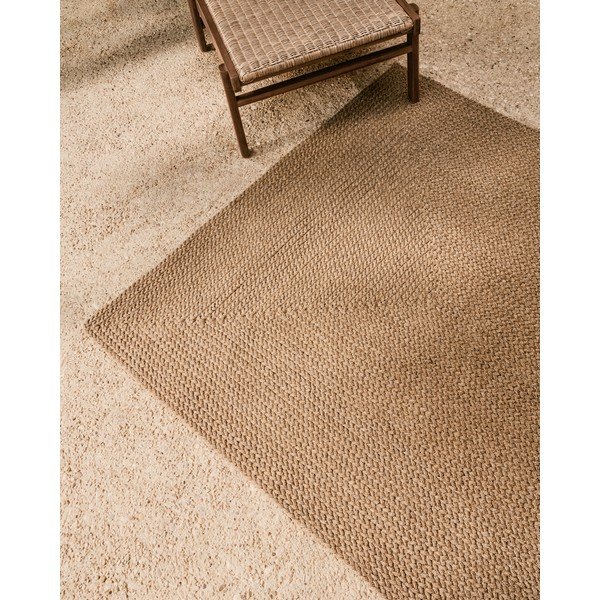 Smėlio spalvos iš perdirbto pluošto lauko ir vidaus kilimas 160x230 cm Despas – Kave Home-image-2