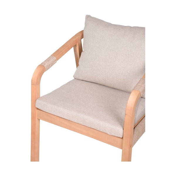 Natūralios spalvos medžio masyvo sodo kėdės 2 vnt. Bogota – Garden Pleasure-image-2