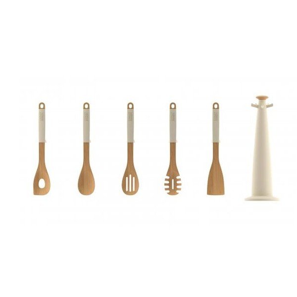 "Elevate" medinis karuselinis įrankių stovas, smėlio spalvos-image-3