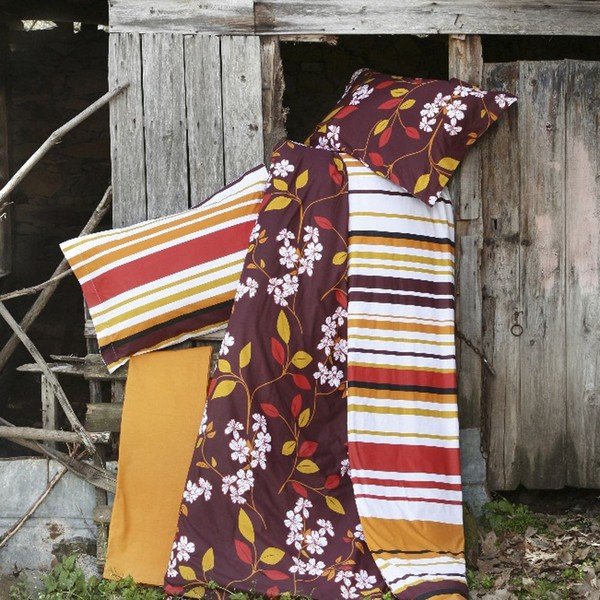 Pridedamas linas Flor Brown, 200x220 cm-image-1