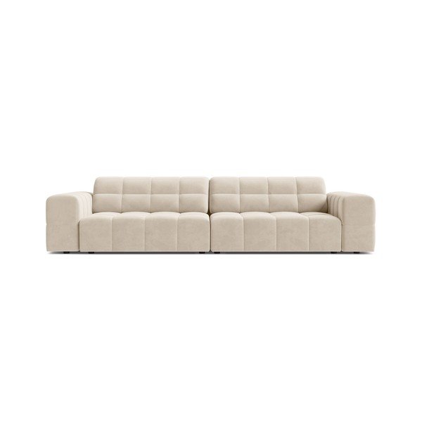 Kreminės spalvos sofa iš velveto 252 cm Chicago – Cosmopolitan Design
