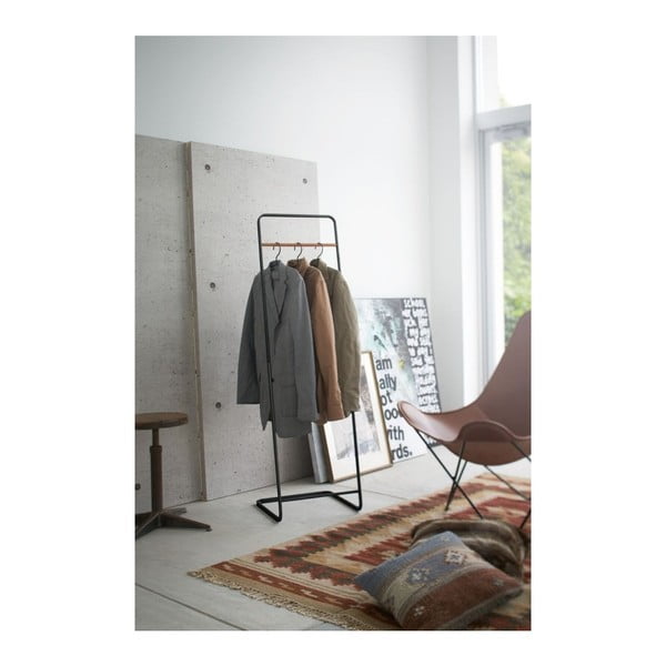 Iš metalo drabužių kabykla juodos spalvos Tower – YAMAZAKI-image-1