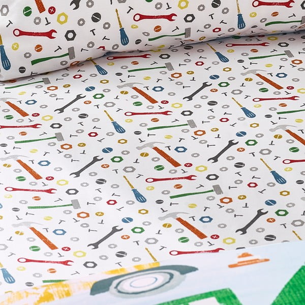 Dvigulė vaikų patalynė su guma 135x190 cm Digger Dreams – Catherine Lansfield-image-2