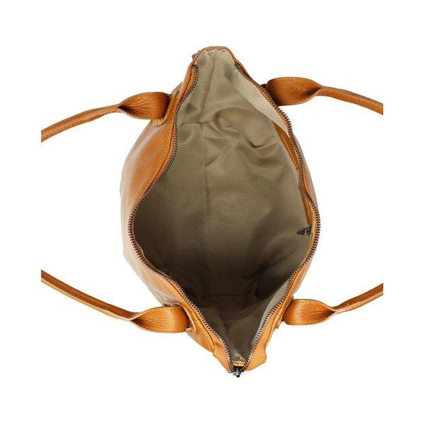 Ruda odinė rankinė Lampoo Grana-image-2