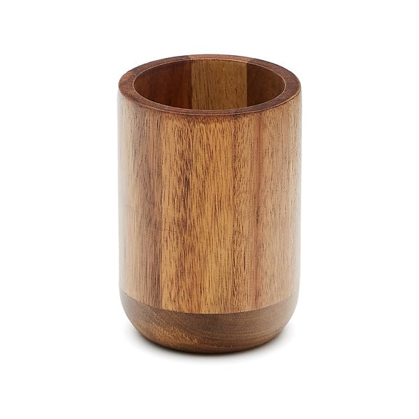 Natūralios spalvos iš medienos dantų šepetėlio indas Senda – Kave Home