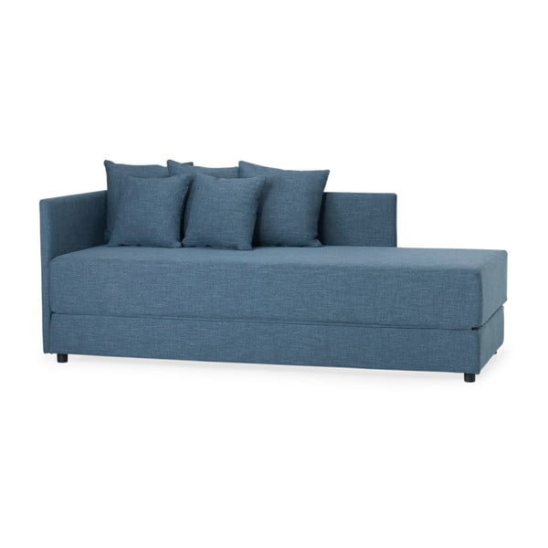 "Scandic Twain" mėlyna sofa lova, dešinė pusė
