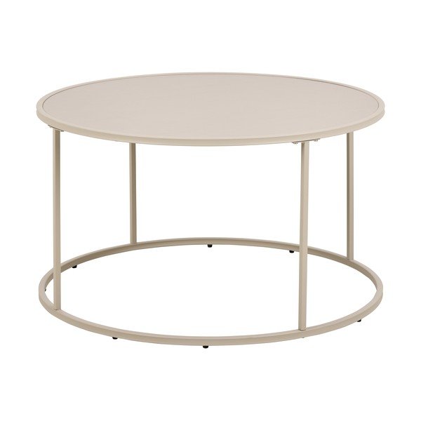 Pilkos spalvos iš plieno apvalios formos kavos staliukas ø 80 cm Seaford – Actona