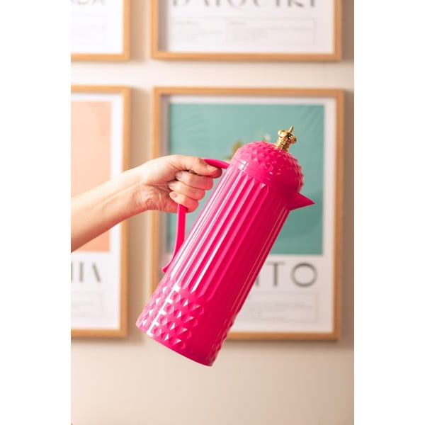 Rožinės spalvos termosas 920 ml Crown  – PT LIVING-image-1