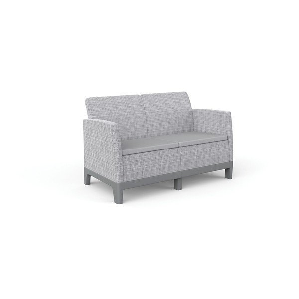 Šviesiai pilkos spalvos sodo sofa Scandi Forma – Keter