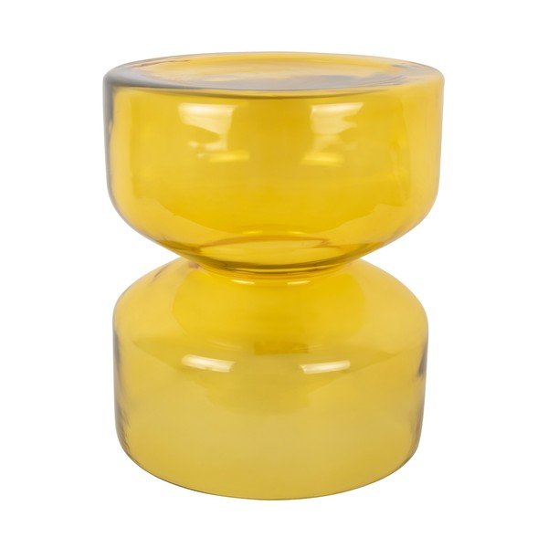 Iš stiklo apvalios formos šoninis stalas ø 35 cm Doble  – Leitmotiv