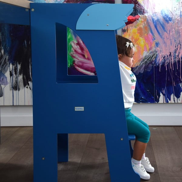 Mėlynas mokymosi bokštas Montessori - Rocket Baby-image-4