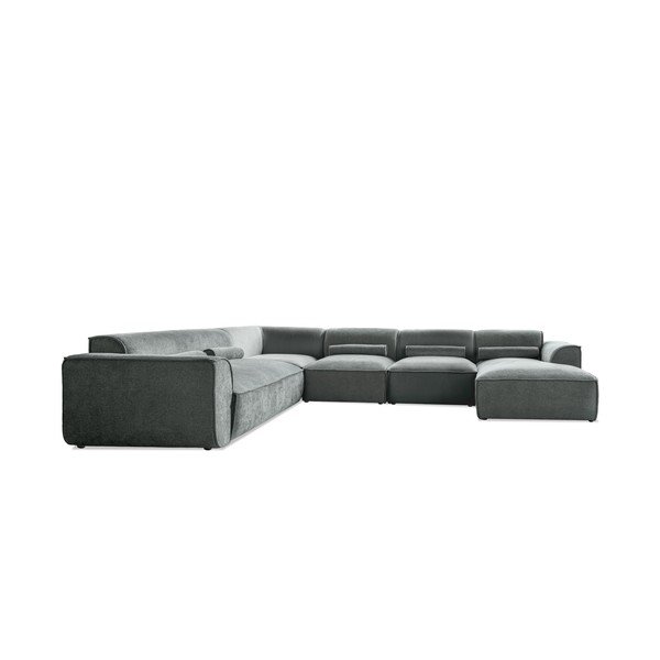 Kampinė sofa šviesiai žalios spalvos (su kairiuoju kampu/„U“ formos) Flex Felix – Miuform