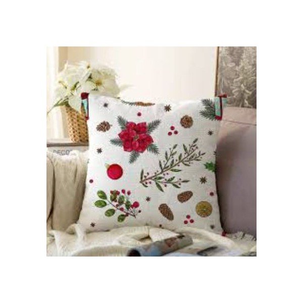 Dekoratyvinis pagalvės užvalkalas su Kalėdų motyvu 43x43 cm Merry Christmas – Mila Home-image-1