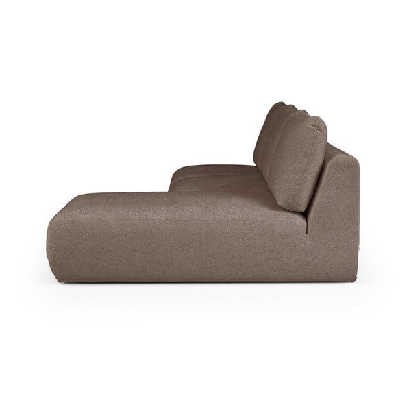 Rudos spalvos iš boucle kampinė sofa (su dešiniuoju kampu/su gultu) Mirel – Rodier-image-3