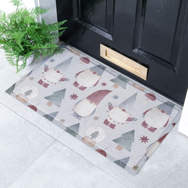 Grindų kilimėlis su Kalėdų motyvu 40x70 cm Gnomes – Artsy Doormats-image-1