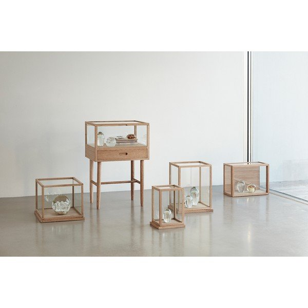 Mažesnė stiklinė vitrina "Hübsch Haleo-image-1