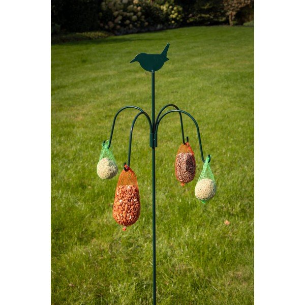 Esschert Design tamsiai žalios spalvos lesyklėlė paukščiams su kvapu, aukštis 148 cm-image-1