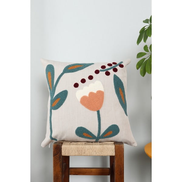 Iš lino dekoratyvinė pagalvėlė 43x43 cm Fresya – Mioli Decor-image-1