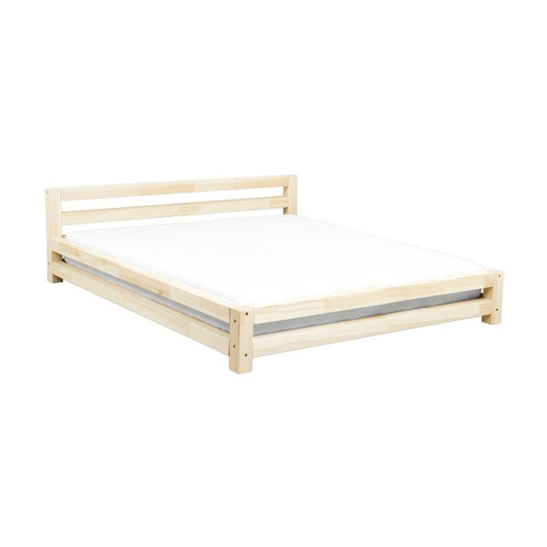 "Benlemi" Dvigulė dvigulė lova iš eglės medienos, 180 x 200 cm