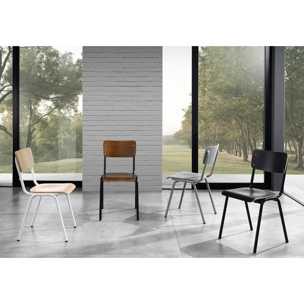 Pilkos valgomojo kėdės, 2 vnt. Old School - Tomasucci-image-1