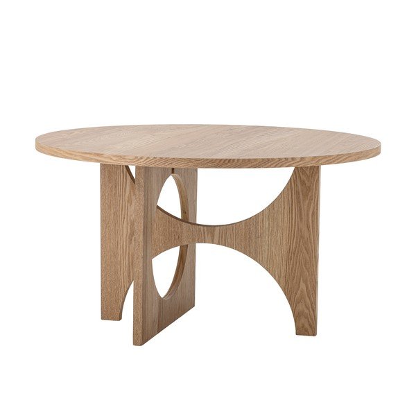 Natūralios spalvos apvalios formos kavos staliukas iš eglės ø 80 cm Alden – Bloomingville-image-4