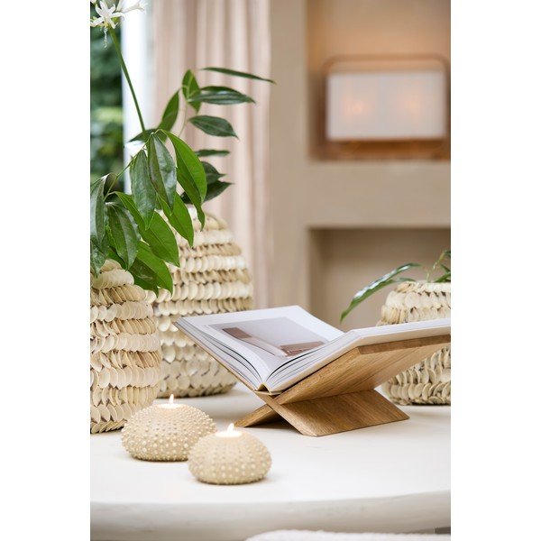 Iš medžio kulinarinių knygų stovas Tonosi – Light & Living-image-1
