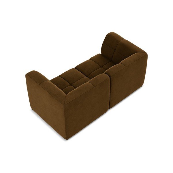 Garstyčių spalvos sofa iš velveto 180 cm Aloha – Makamii-image-4