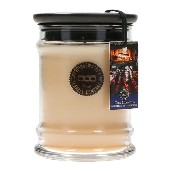 "Bridgewater Candle Company Cozy Moments" kvapioji žvakė stiklinėje dėžutėje, degimo trukmė 65-85 val.