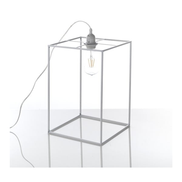 Pilka Tomasucci Lipni stalinė lempa, 36 x 25 x 25 cm