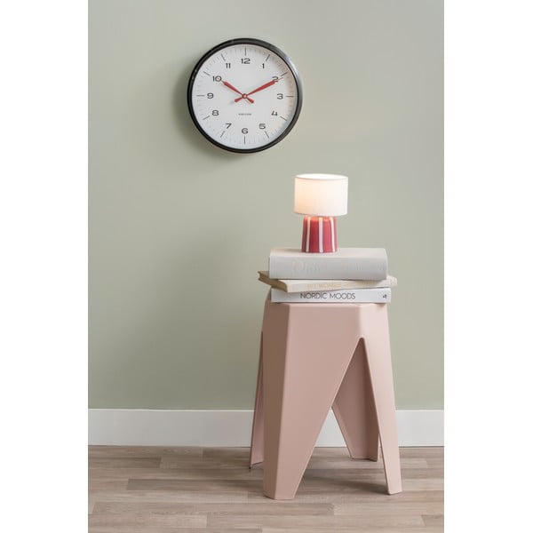 Šviesiai rožinės spalvos iš plastiko taburetė Cherish – Leitmotiv-image-1