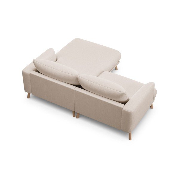 Smėlio spalvos kampinė sofa (su dešiniuoju kampu/su gultu) Naomi – Micadoni -image-3