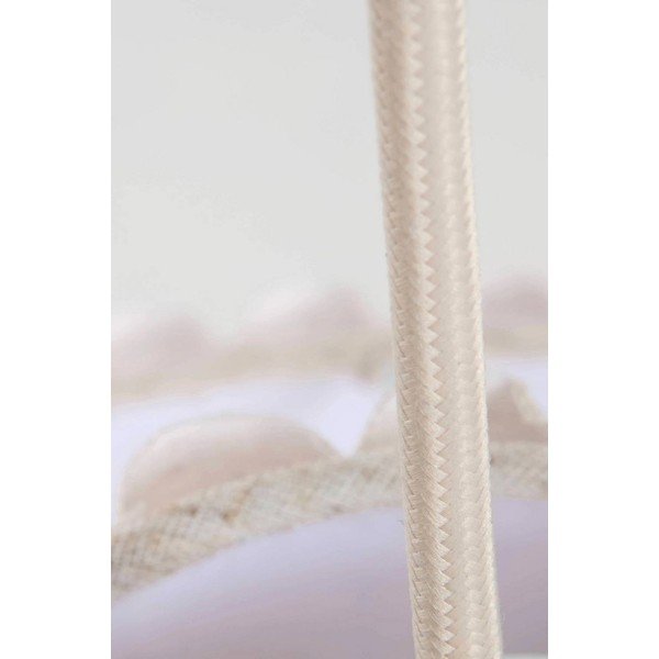 Smėlio spalvos iš lino kabantis šviestuvas ø 40 cm Alina – Jotex-image-3