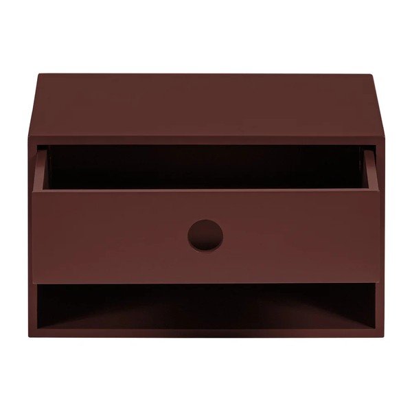 Bordo spalvos iš MDF plokštės naktinis staliukas Nancy – WOOOD-image-4