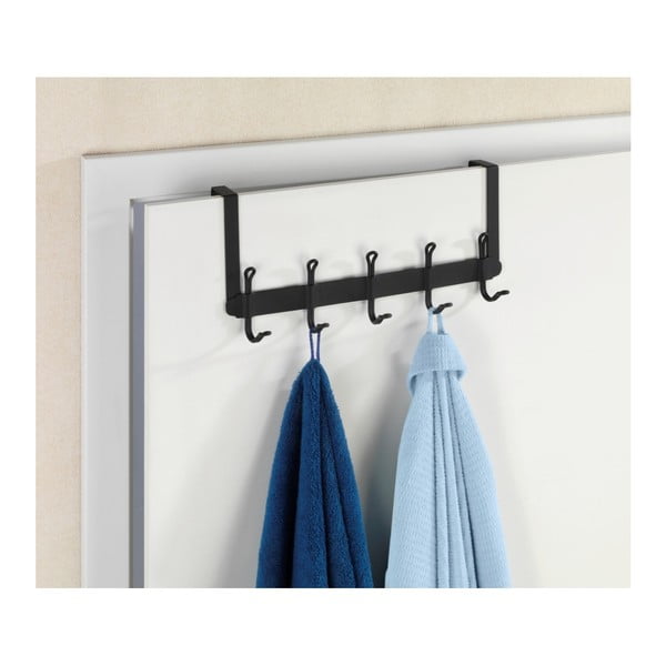 Juoda durų pakaba su 5 kabliukais Wenko Nostalgia-image-2