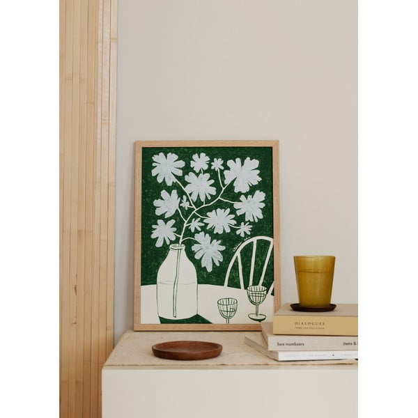 Plakatas 30x40 cm Blue Flowers & Red Wine – Anouk van Cleef – The Poster Club-image-1