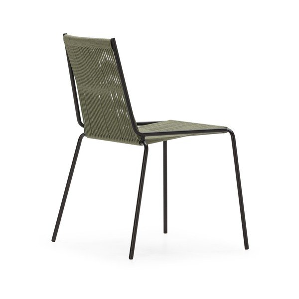 Žalios spalvos iš metalo galima dėti viena ant kitos valgomojo kėdės 2 vnt. Emily – Marckeric-image-2