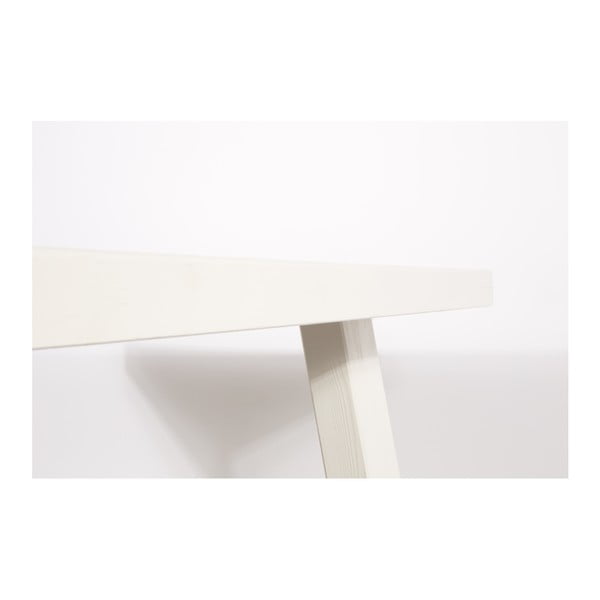 White Zuiver A Įrėmintas medžio masyvo stalas, 200 x 90 cm-image-2